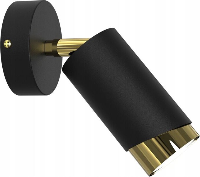 Verstellbare Spot-Wandleuchte Gu10 Schwarzgold Bevel
