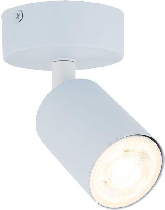 Licht-erlebnisse - Kinderzimmerleuchte Metall GU10 verstellbar 13 cm breit Hellblau rund Kinderzimmerlampe