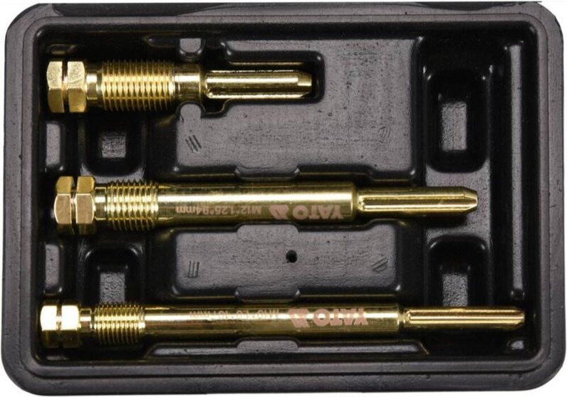 Yato Glühkerzen Gewinde Reparatur Satz Werkzeug Set Reinigung M10 M12