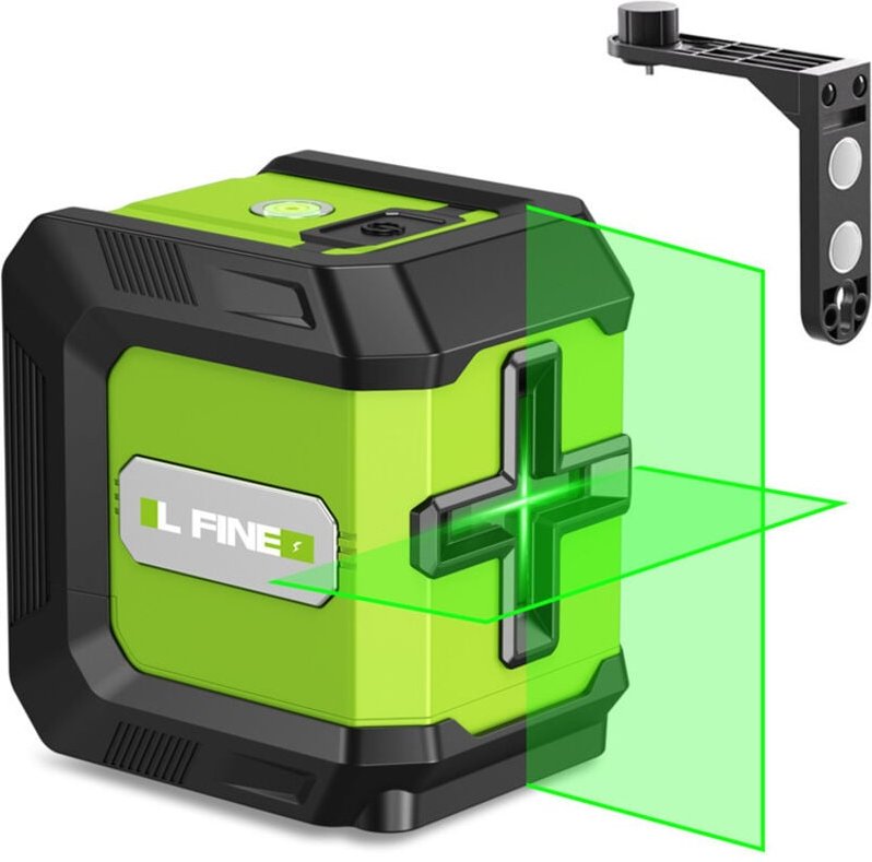 Thumbnail - Wiederaufladbarer grüner 2D-Laser, grüner horizontaler und vertikaler Kreuzlaser, selbstnivellierende Laserlinie, Arbeit...
