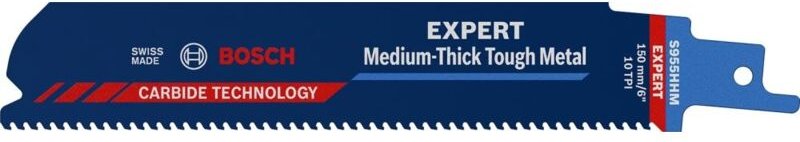 Accessories 2608900373 expert 'Medium-Thick Tough Metal' s 955 hhm Säbelsägeblatt, 1 Stück Säg - Bosch