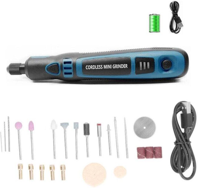 Vtizikl Mini Outil Rotatif sans Fil Stylo Broyeur électrique pour Ponçage Forage Polissage Gravure Projets de Bricolage