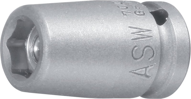 ASW Kr.-Steckschl.-Eins. 1/4" Schlüsselwei. 7 mm, Länge 23 mm magnet.