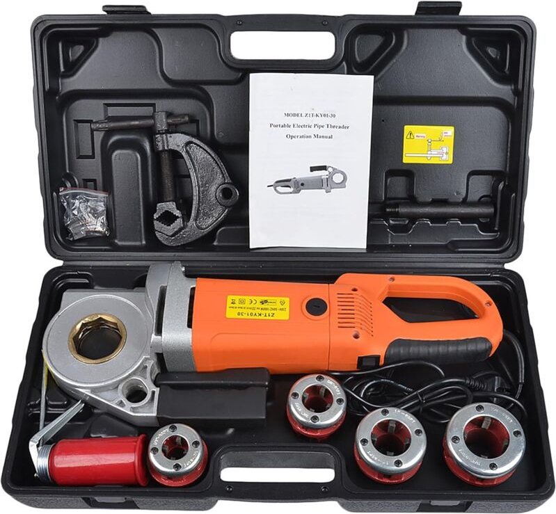 Elektrischer Rohrschneider, 2300-W-Rohrschneider, Hochleistungs-Elektro-Handantriebsset, tragbarer Rohrschneider