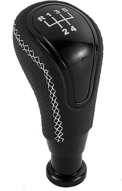 Woosien - 5 Gang Auto Schaltknauf Schalthebel für Granta Kalina Niva Samara Largus Schwarz + Weiß