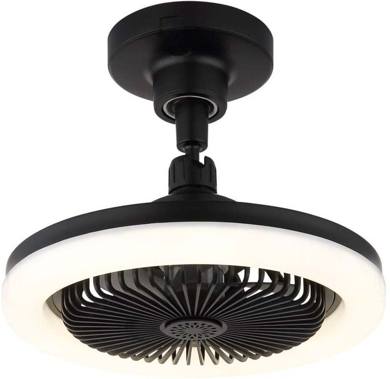 Deckenventilator Deckenlampe Wohnzimmerleuchte Metall LED dimmbar D 25,8 cm