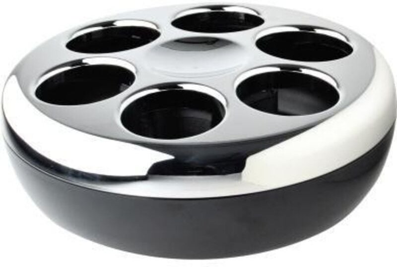 Flaschenkühler Pure inkl. Kühlakku ABS Kunststoff chrom/schwarz