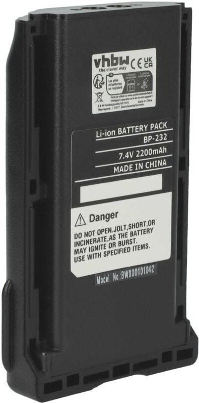 Vhbw - Akku kompatibel mit Icom IC-4011, IC-A14, IC-A14S, IC-F14, IC-F14S, IC-F15, IC-F15S Funkgerät, Walkie Talkie (220...