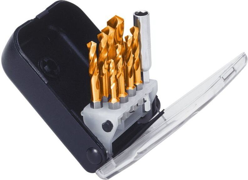 Exact Spiralbohrerbit-Set Tin beschichtet ClipSet F Spibo-Bits 3-10mm TIN Spiralbohrer