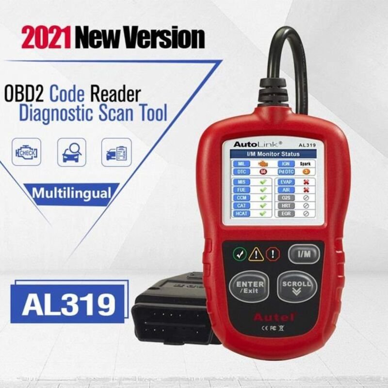 Autel AL319 OBD2 Kfz-Diagnosescanner, Mehrmarken, in Französisch