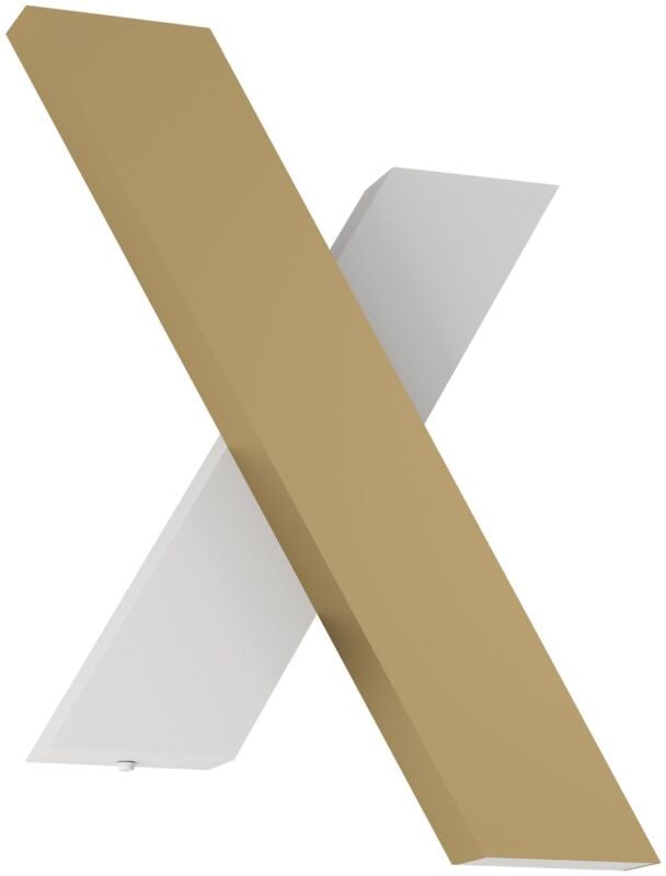 Led Wandleuchte innen Brezzara, Wandlampe für indirekte Up und Down Beleuchtung, Wandbeleuchtung aus Metall und Kunststo...