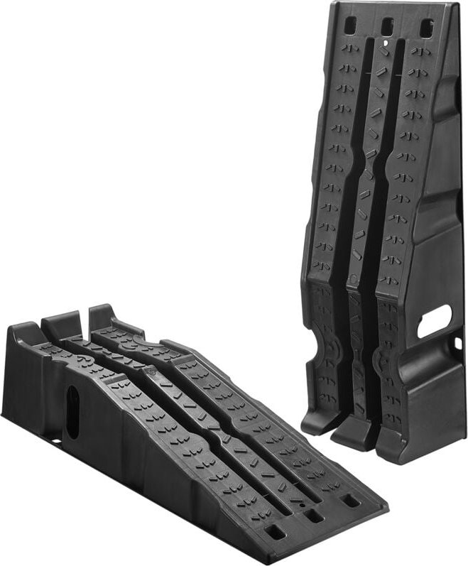 Mophorn Autorampen Auffahrrampen 2 Stk. 17 cm Hubhöhe, tragbare Servicerampen für Fahrzeugwartung, Ölwechsel und Reparat...