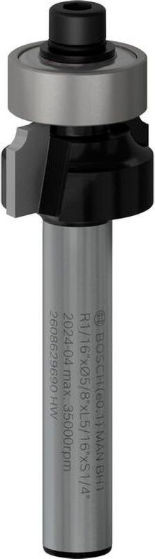 Pro Abrundfräser r 1/16 Schaft 1/4 - 2608629690 - Bosch