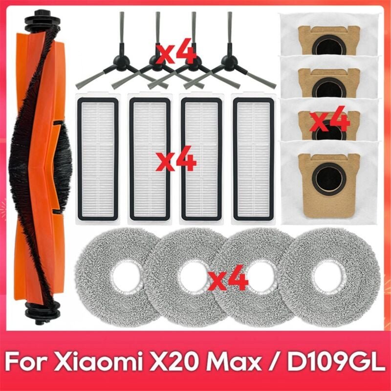 Für Roboter Vakuum X20 Max / D109GL Teile Zubehör