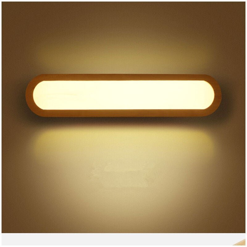 Nordic Massivholz led Wandleuchte Innen dekorative Lampe Schlafzimmer Flur Treppe kreative quadratische Holz Leselampe