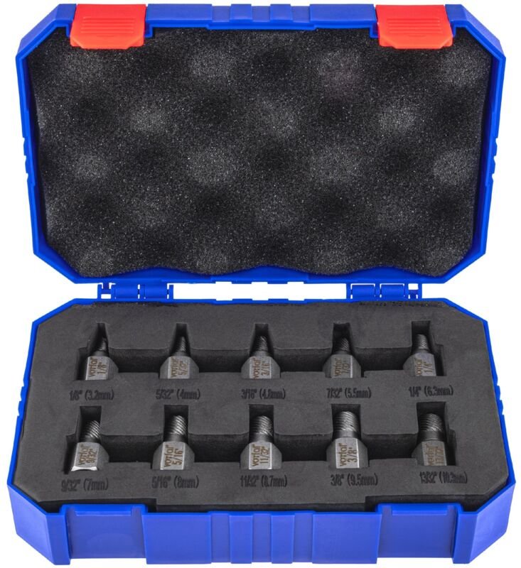 Schraubenextraktoren Defekter Schrauben Sechskant Twist Torx Inbus 3-11 Mm 10-Teilig