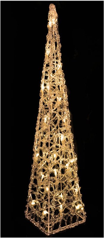 LED Lichter Pyramide 30 LED - Leucht Kegel warm weiss Weihnachts Deko