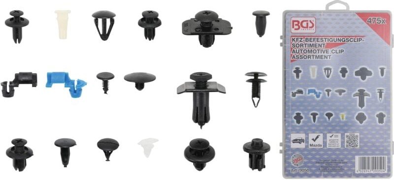 Bgs Technic - Kfz-Befestigungsclip-Sortiment für Mazda 475-tlg.