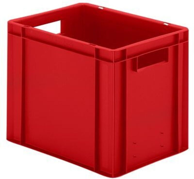 Transportstapelbehälter L400xB300xH320mm rot pp Seitenwände geschl. La-ka-pe