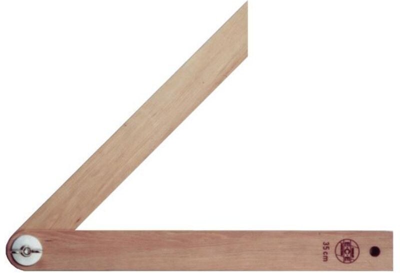 ECE - Schmiege Schienenlänge 350 mm Weißbuche mit Flügelmutter