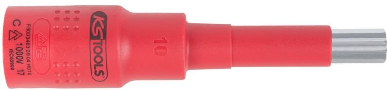 3/8' Isolierte Bit-Stecknuss Vielzahn, M10, isoliert