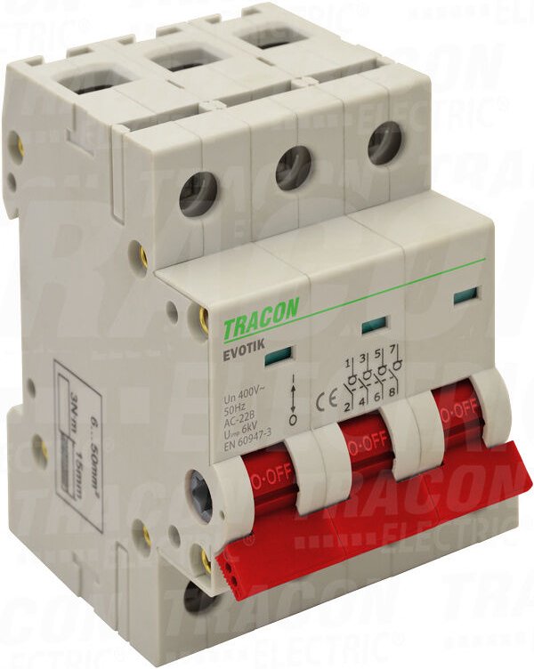 3P, 40A Installationsschalter