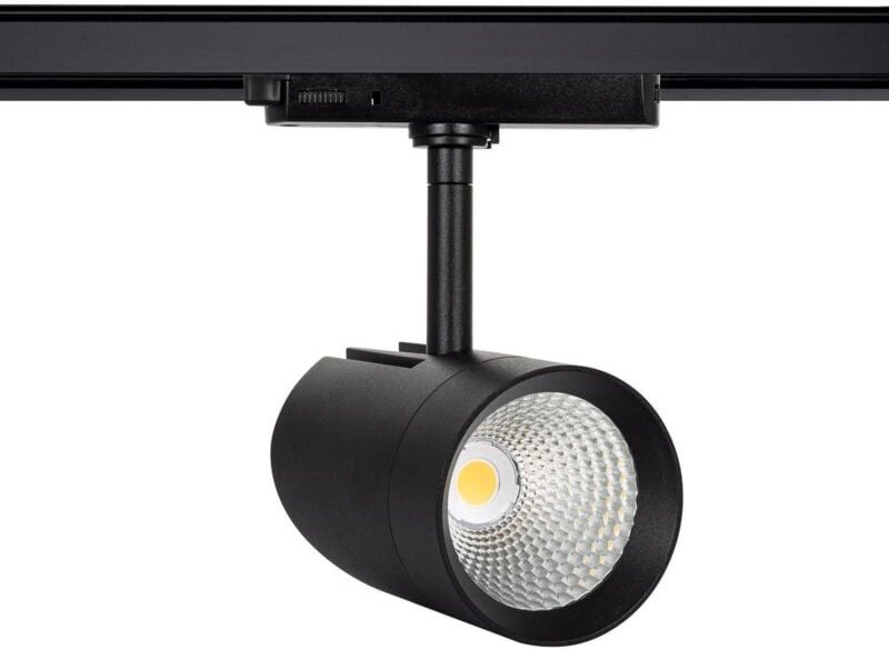 Efectoled - 3-Phasenstromschiene LED-Strahler 30W Fuji Schwarz 4000K Neutralweiß