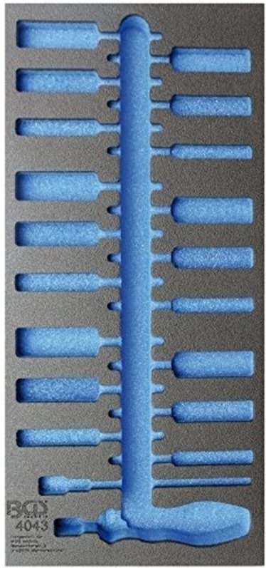 Werkstattwageneinlage 1/3 leer für Art. 4043