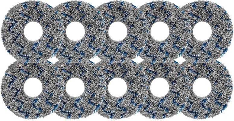 10PCS Wischpads, waschbar und wiederverwendbar, für T10 OMNI/T10 Turbo/X1 Omni/X1 Turbor