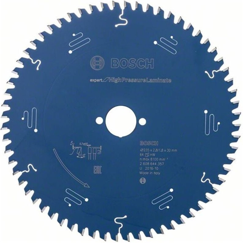 Kreissägeblatt Expert for High Pressure Laminate, 235 x 30 x 2,8 mm, 64 Zähne - Bosch