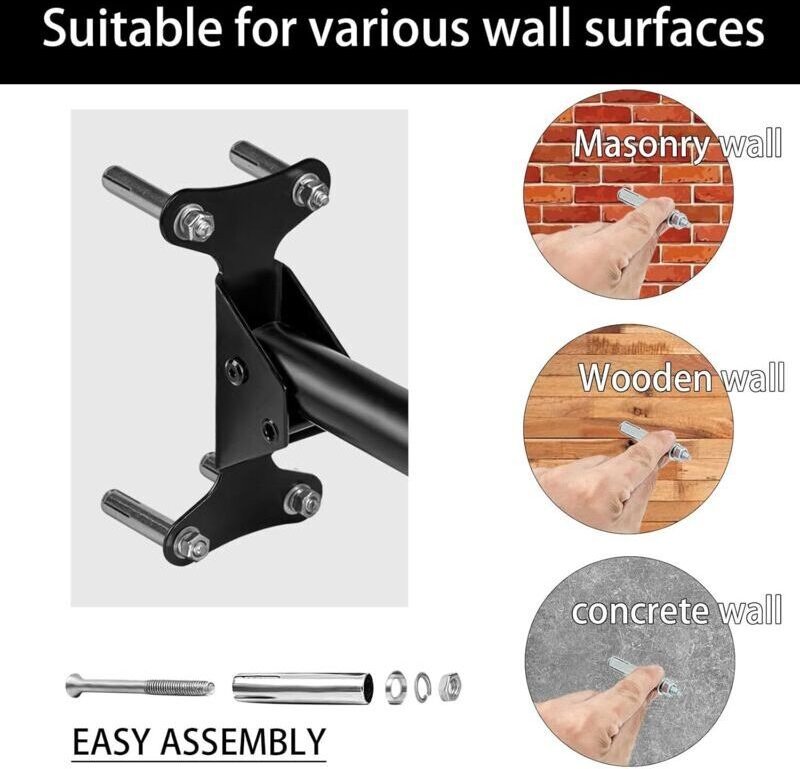 Schwenkbarer, wandmontierter Fahrradständer für die Garage, platzsparender vertikaler Mountainbike-Ständer, Mountainbike...