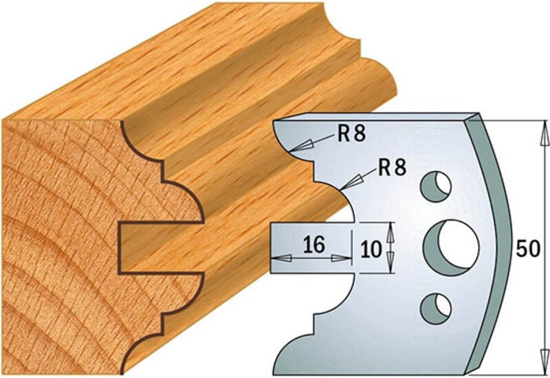 690.522 Paar Messer Kss 50x4mm