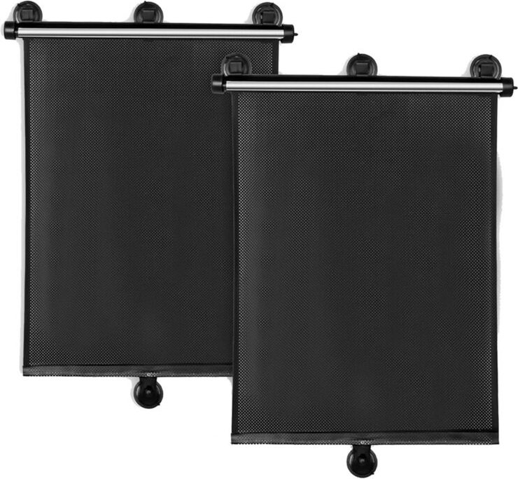 Sonnenschutz für Seitenfenster im Auto, 2er-Pack, Einziehbarer Auto-Sonnenschutz Kinder, Autofensterrollos Babys Gegen U...
