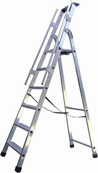 Matisère - Profi Stehleiter 4 Stufen - Maximale Arbeitshöhe 2.85m - Q60/4M