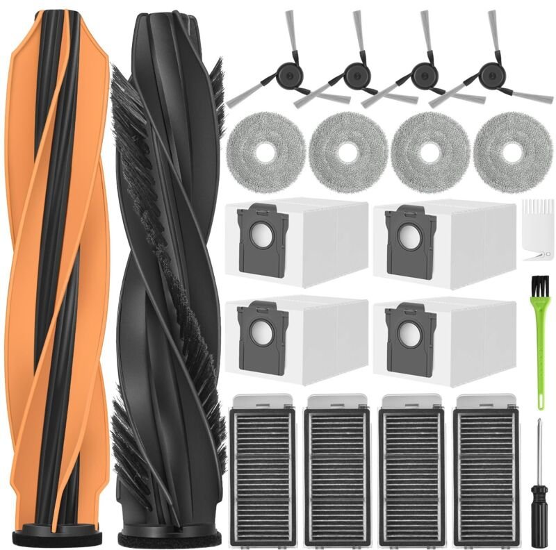 L40s Pro Ultra Zubehör für Dreame X50 Ultra Komplettset / L40s Pro Ultra / L50 Pro Ultra Ersatzteile X50 2 Hauptbürsten ...