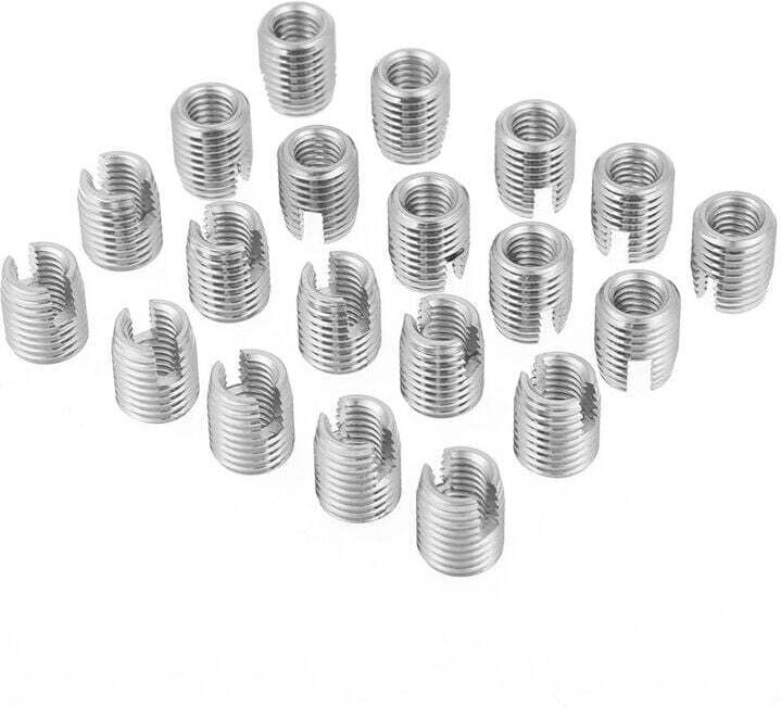 Gewindeeinsatz M8 x 15 mm, selbstschneidende Spiraleinsätze, Edelstahl SUS303 (20 Stück) - Ymyny