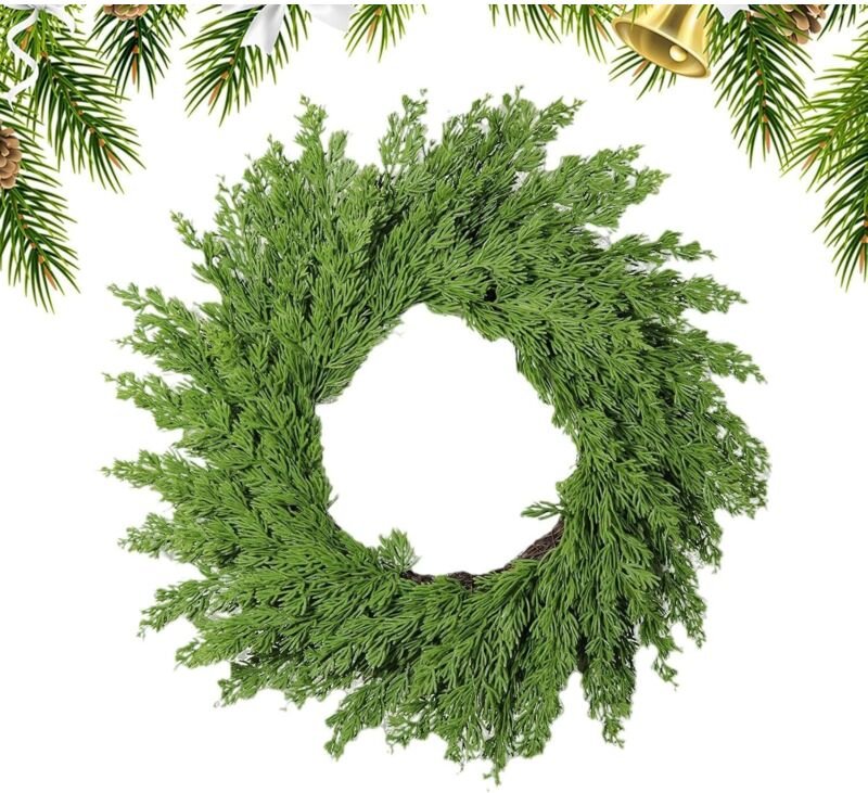 Weihnachtskranzhalter – künstliche Tannennadeln, 35 cm, Winter-/Festtagsdekoration