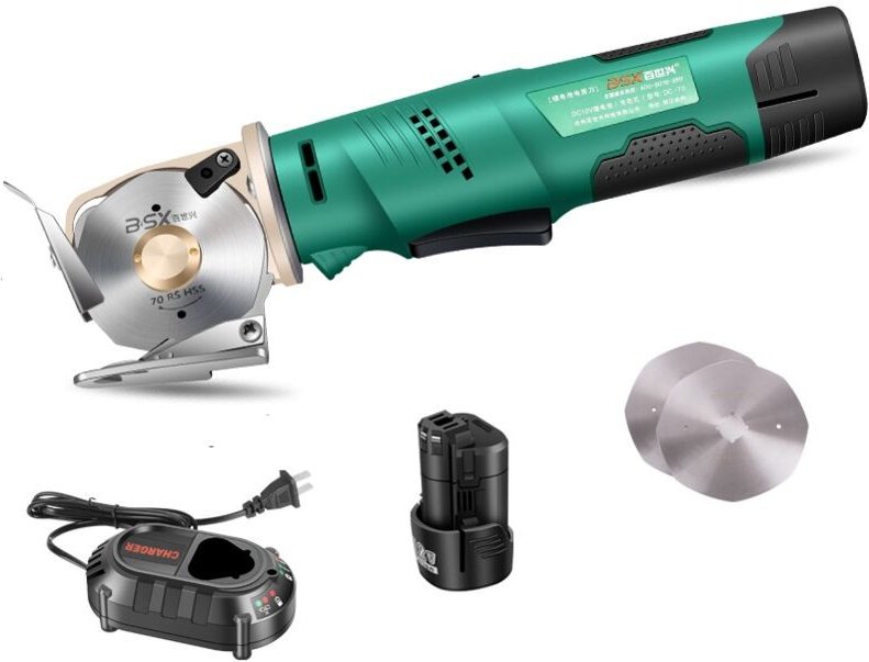 Memkey - Arbeitswerkzeuge 12-V-Lithiumbatterie Elektrische Schere Stoff Für Ledergewebe Schnurloser Elektroschneider Wie...