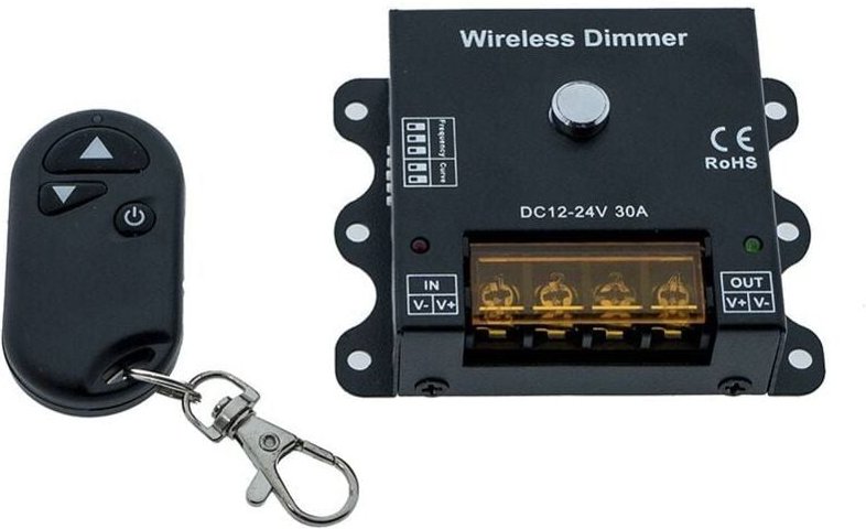 PWM-Funkdimmer mit einstellbarer Frequenz und Dimmkurve 12/24V