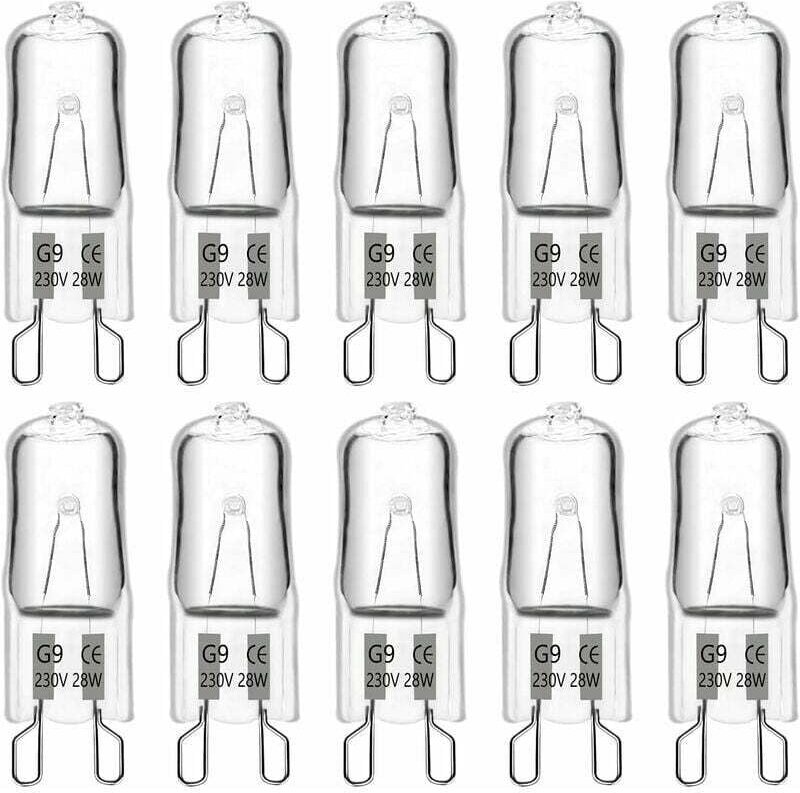 Rosemary - G9-Halogenlampe, 28 w, 230 v, 370 lm, 2700 k, warmweiß, dimmbar, G9-Kapselbirnen, für Kronleuchter, Landschaf...