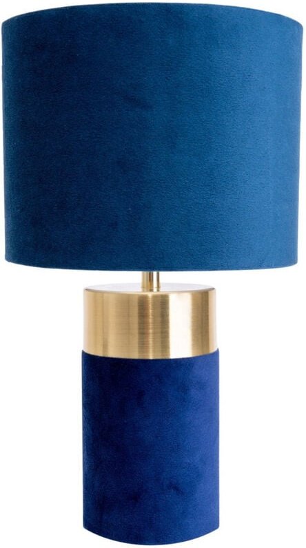 Naeve BORDO Tischlampe mit rundem Schirm Blau 1xE14