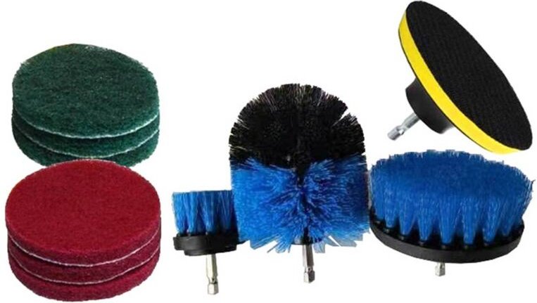 Bürsten und Pads für Bohrmaschine, 10er-Set