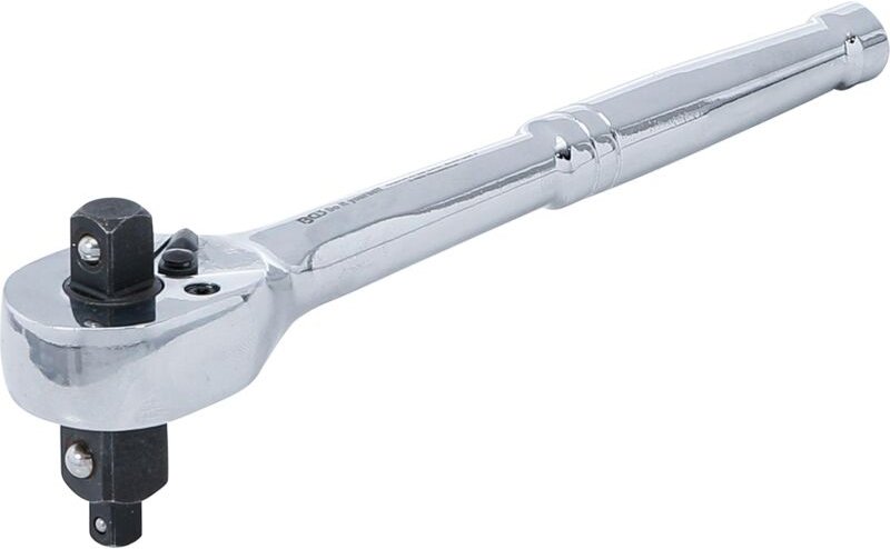 Bgs Technic - Umschaltknarre Vollstahl feinverzahnt 3-in-1 Abtrieb Außenvierkant 6,3 mm (1/4') / 10 mm (3/8') / 12,5 mm ...