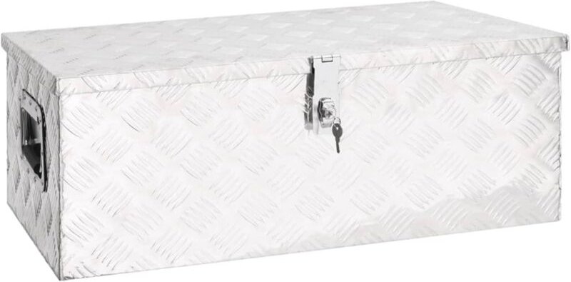 Aufbewahrungsbox Silbern 80x39x30 cm Aluminium - Vidaxl