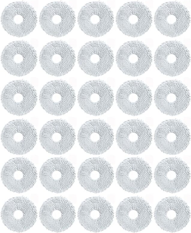 30PCS Mopp Lappen für Dream Bot L10S Pro L10S Ultra L20 Ultra X20 Pro X30 X30 Pro L30 Ultra S10 / S10 Pro Roboter Vakuum...