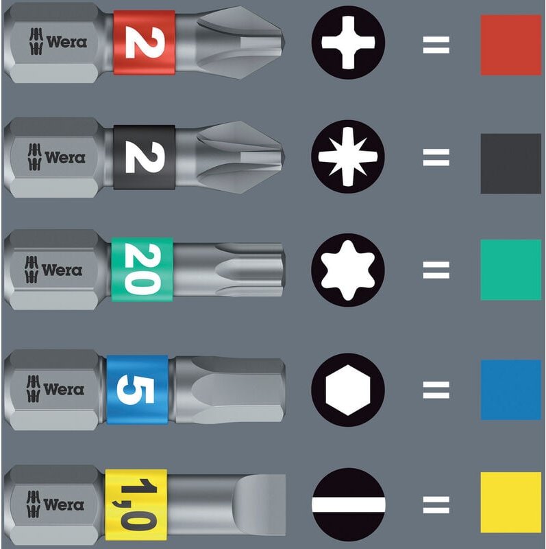 Wera - Kraftform Kompakt 100 robustes Werkzeug Set 52 tlg. Bitset mit Bithalter
