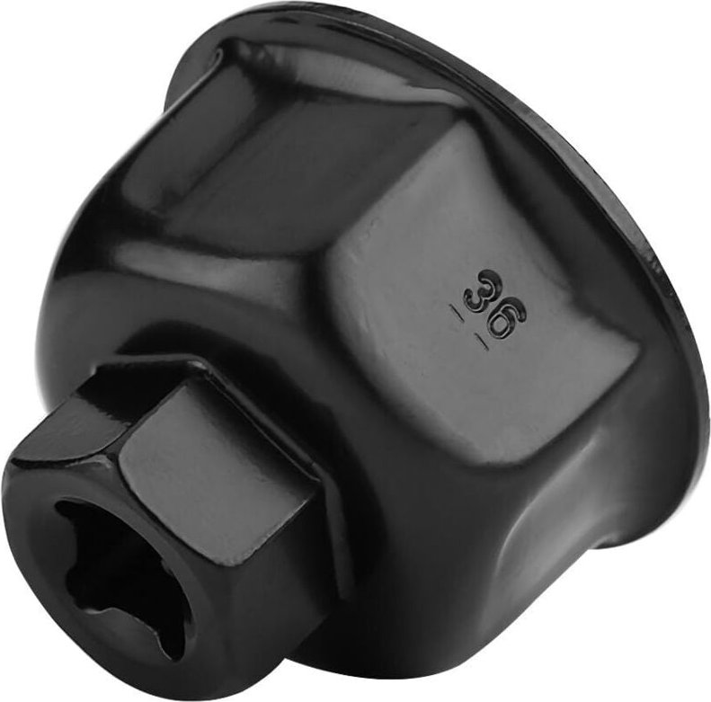 Zoternen - 36 mm Steckschlüssel + 36 mm 3/8 Zoll Auto-Ölfilterschlüssel, Steckschlüssel-Entferner-Werkzeug für X5 A6L A8...