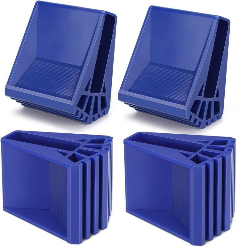 4-teiliges Set rutschfester Leiterfüße, Sicherheitsleiterfüße, Gummifüße für Teleskopleitern (Blau)