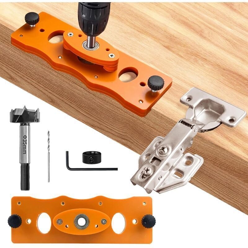 35-mm-Scharnierbohrlehre, Scharnierbohrlehre, für die Bearbeitung von Holztüren und -schränken, Holzbearbeitungswerkzeug