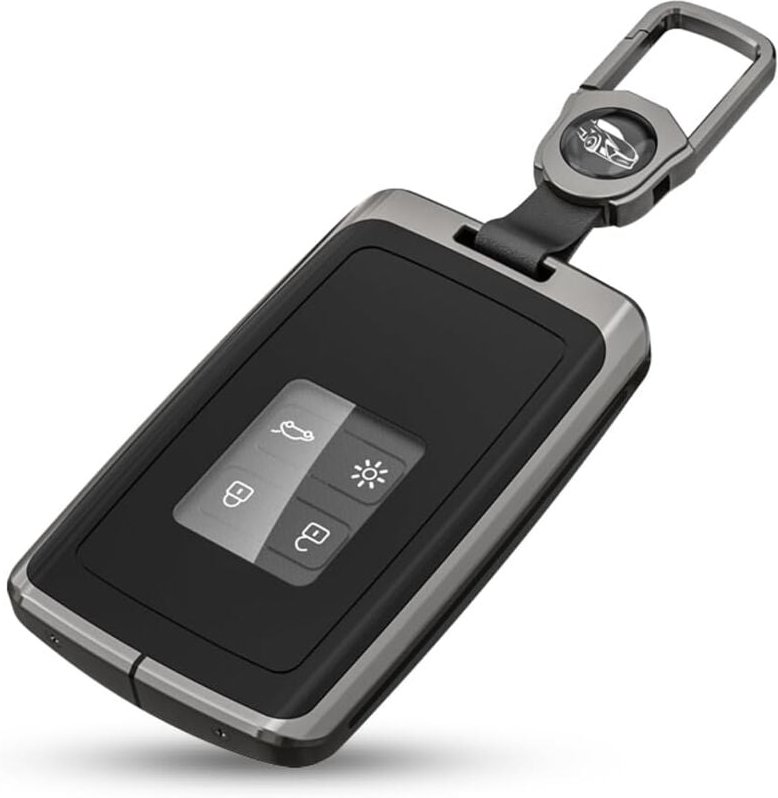 Autoschlüsselhülle, kompatibel mit Renault, Zinklegierung, Autoschlüsselhülle für Renault Clio, Scenic, Megane, Duster, ...